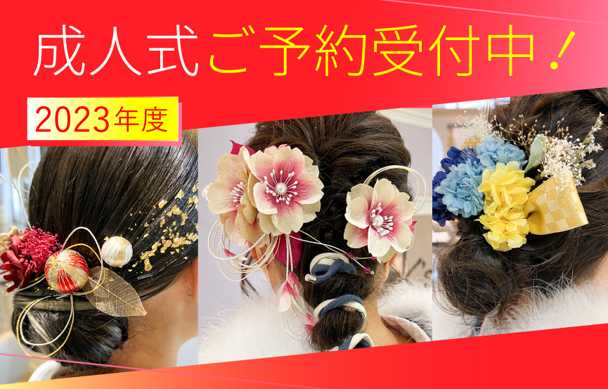 トレンドや振袖に合わせてプロがスタイリング*特別な成人式に♡