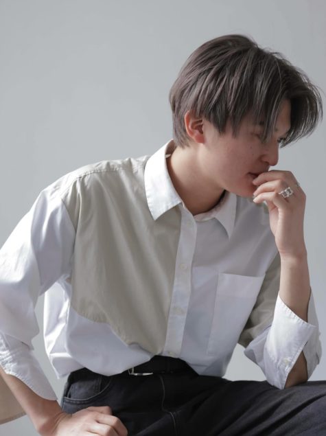 大人men’sセンターパートショート