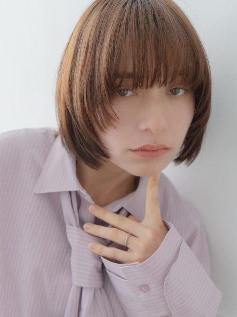 ラインで魅せるコンパクトボブ